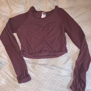 Gymshark mesh crop long sleeve